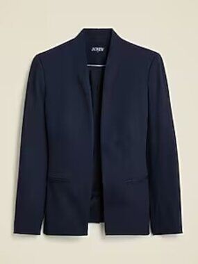J Crew going out stretch twill blazer navy